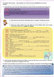 English Worksheet: Film Activity: I now Pronounce you Chuck and Larry (homophobia discussion)