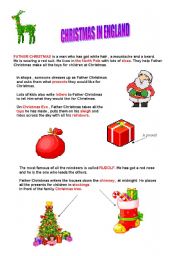 English Worksheet: christmas in England