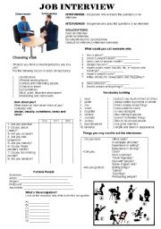 English Worksheet: Job Interview