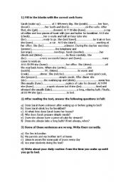 English Worksheet: Simple Present for Teenagers and Adults