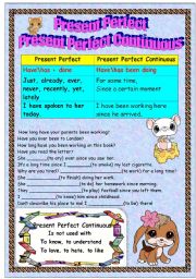 Present Perfect vc Present Perfect Continuous