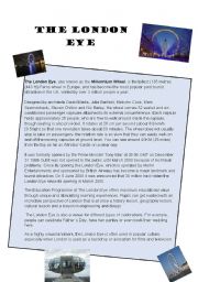 English Worksheet: The London Eye