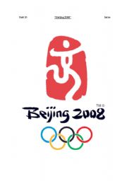 English Worksheet: Beijing 2008