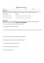 English worksheet: movie based listening test - illusionist