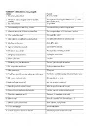 English Worksheet: common mistakes using english