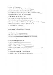 English worksheet: Object Pronouns