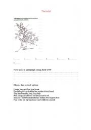 English worksheet: The body