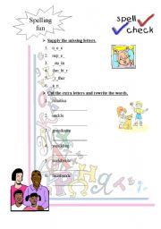 English Worksheet: Spelling