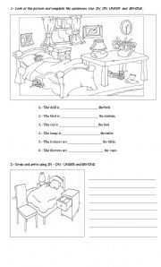 English Worksheet: Prepositions