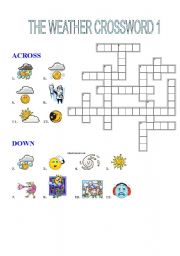 THE WEATHER CROSSWORD 1