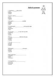 English worksheet: reflexive pronouns