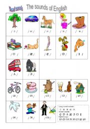 English Worksheet: sounds of English vowels