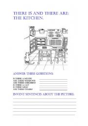 English Worksheet: THERE IS AND THERE ARE