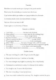 English Worksheet: grammar exercises 