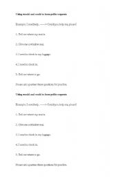 English Worksheet: polite requests