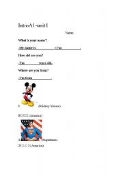 English Worksheet: Whats your name?