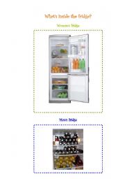 English Worksheet: Whats inside the fridge?