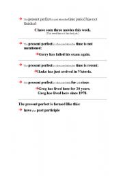 English Worksheet: Present Perfect