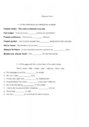 English Worksheet: passive voice 