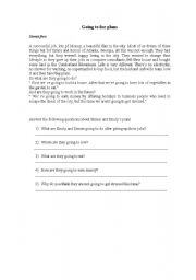 English worksheet: going to and will