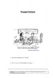 English Worksheet: Present Perfect Exercises