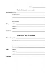 English Worksheet: Essay outline