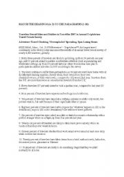 English Worksheet: tourism worksheet
