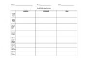 English Worksheet: Religion Review Chart