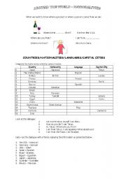 English Worksheet: Nationalities
