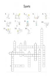 English Worksheet: Sports