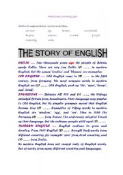 THE STORY OF ENGLISH