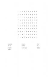 English Worksheet: Clothes
