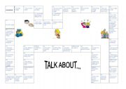 English Worksheet: tlak about