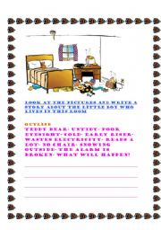 English worksheet: Billys room