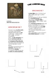 English worksheet: THE LINDOW MAN