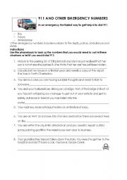 Using the Phonebook-Emergency Numbers