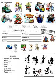 English Worksheet: Occupations and Jobs