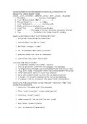 English Worksheet: Present Perfect