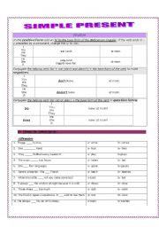 English worksheet: Simple Present