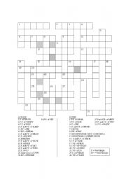 English Worksheet: Irregular past crossword