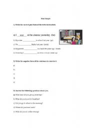 English worksheet: Simple Past 
