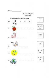 English worksheet: The Letter A
