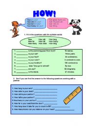 English Worksheet: How