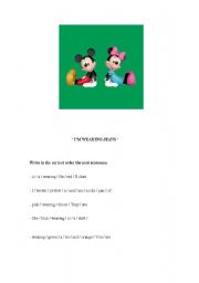 English Worksheet: Clothes