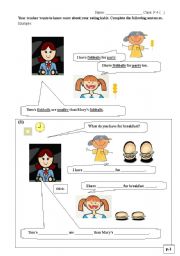 English Worksheet: comparatives