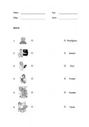 English worksheet: Occupations