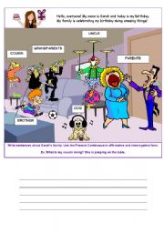 English Worksheet: BIRTHDAY PARTY