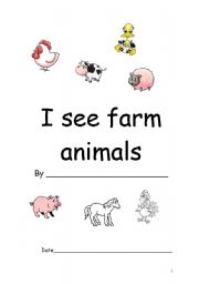 English Worksheet: animals book