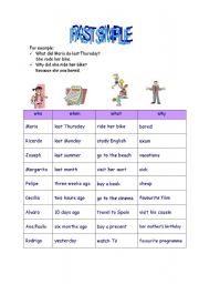 English Worksheet: past simple