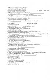 English Worksheet: Eating